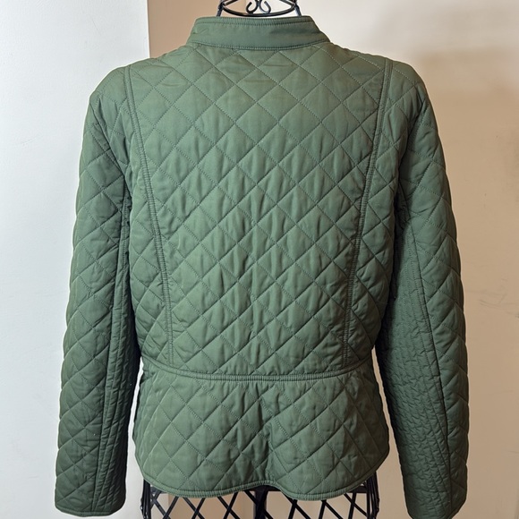 Ann Taylor Army Green Quilted Jacket - Picture 5 of 10